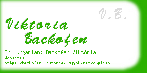 viktoria backofen business card